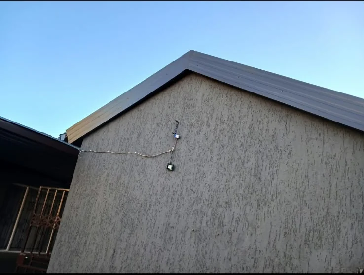Finished barge boards along a residential gable roof